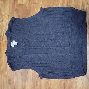 Dockers Slim Fit Charcoal V-Neck Sweater Vest